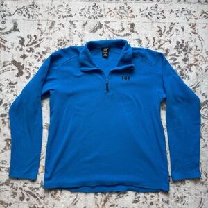 Helly Hansen Men's XL Blue Quarter Zip Fleece Pullover